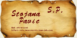 Stojana Pavić vizit kartica
